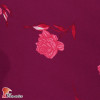 NATASHA FLOR FUXIA. Drape crêpe fabric. Normally used for flamenco dresses. Fuchsia flower print.