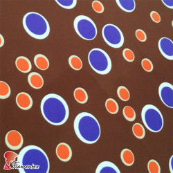 NATASHA. Drape crêpe fabric. Normally used for flamenco dresses. Irregular polka dot print.