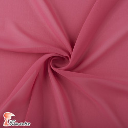 GACELA. Fuchsia soft chiffon fabric.