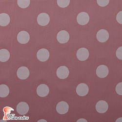 MADISON FLOSAR D/7. Stretch satin fabric with flocked polka dots. Ideal for fitted flamenco dresses.