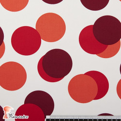 MACARENA. Spandex and cotton fabric, ideal for fitted dresses. Polka dot print.