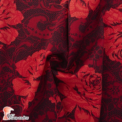 MACARENA. Spandex and cotton fabric, ideal for fitted dresses. Flower print