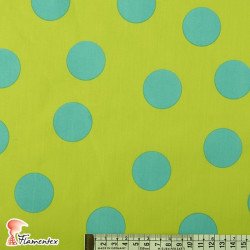 BASICO BULERIA T/G BICOLOR. Cotton fabric with big polka dot print 3,70 cm.