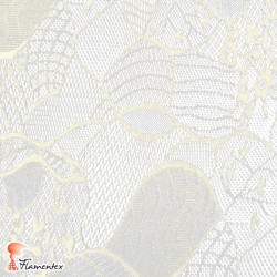 ANIMA. Embroidered tulle lace fabric. Normally used for bridal or special occasion dresses.