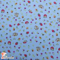 LYDIA. Cotton voile fabric. Flower print.