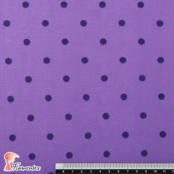 TABLAO. Knit fabric. Normally used on rehearsal skirts. Polka dot 1cm diameter (approx.) print.
