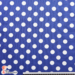 SILVIA. Linen fabric, polka dot print.