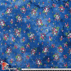 FACTORY D. Drape soft fabric with floral print.