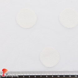 ABA. Embroidered elastic tulle fabric. Polka dot 3,50 cm