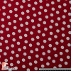 NATASHA. Tela de crespón con mucha caída, perfecta para trajes de flamenca. Estampado lunares de 1,50 cm.