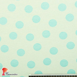 DIONE. Jacquard fabric with 3 cm polka dot.