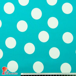 GUAJIRA. Soft techno-peach bi-elastic fabric, with polka dots (4 cm).