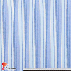 SALLENT. Horizontal stripes fabric, combined in three colors.
