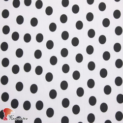 BASICO BULERIA TOPO-PQ. Cotton fabric with small polka dot print.
