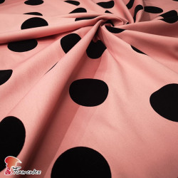 MADIN FLOC. Elastic satin fabric for fitted flamenco dresses.