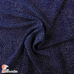 NATASHA. Drape crêpe fabric, for flamenco dresses. Small polka dot print 0,20 cm.