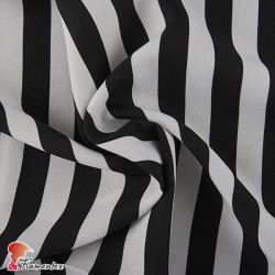 BASICO STRECH EST. LISTA ANCHA. Polyester fabric. Wide stripe print.