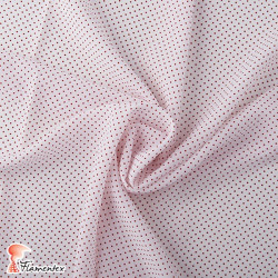 NATASHA. Drape crêpe fabric. Normally used for flamenco dresses. Micro polka dot print.