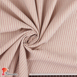 TORAZU. Cotton fabric with horizontal stripes.