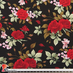 HARU. Cotton fabric with floral print.