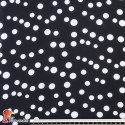 CONQUISTA. Thin chiffon fabric with irregular polka dots pattern.