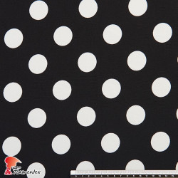 ROCIANA. Soft fabric with 3 cm. polka dot print.