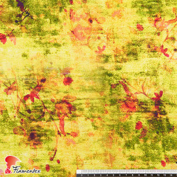 ROTA. Rayon/ linen fabric, with floral pattern.