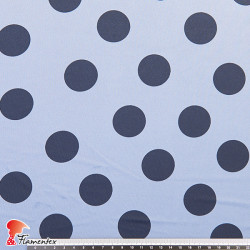 PARAYAS ESTP. Drape knit fabric with polka dot print, for rehearsal skirt.