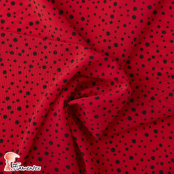 NATASHA TOPO  IRREGULAR PQ. Crespón con mucha caída, perfecta para trajes de flamenca. Estampado lunares irregulares pequeños.