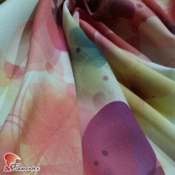 TRIANA. Printed satin fabric. OEKO-TEX Standard 100